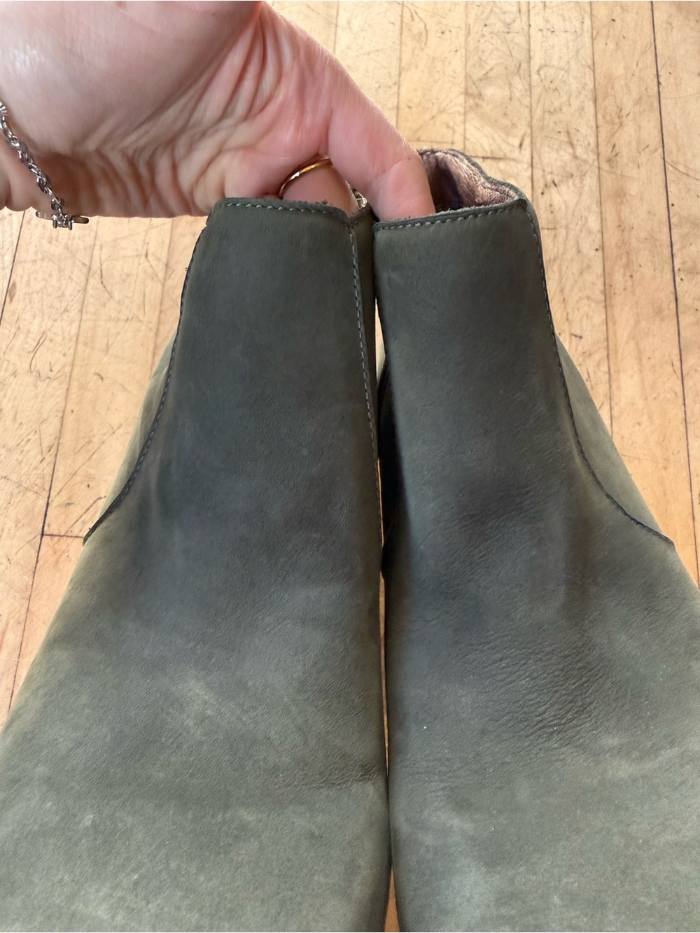 DANSKO Olive Maria Nubuck Clogs Ankle Booties Zip Up 39 - Picture 6 of 13